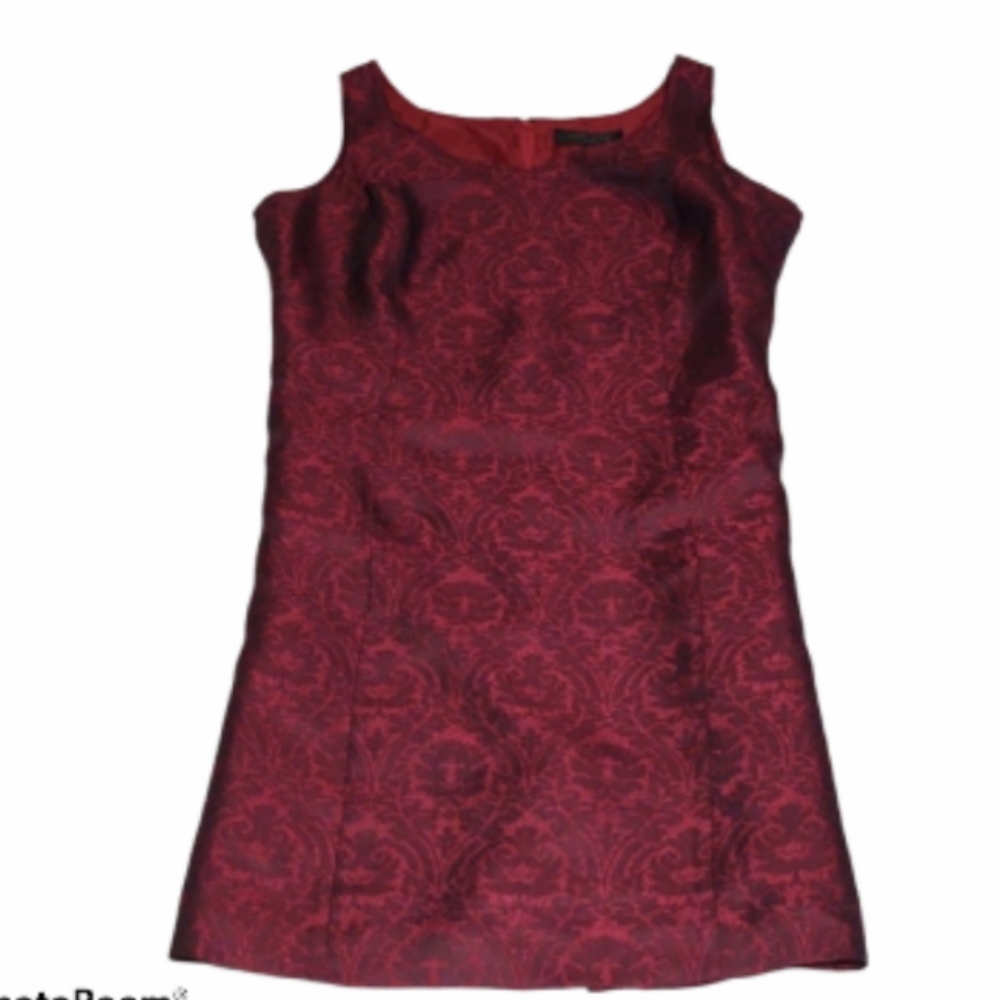 Anne Klein woman's size 16W Dress Wine and Black